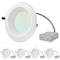 Luxrite 8 Inch Commercial LED Recessed Downlight 4 CCT Selectable 25/29/33W 2400/2700/3000LM Dimmable 4-Pack LR23954-4PK - alternate 1